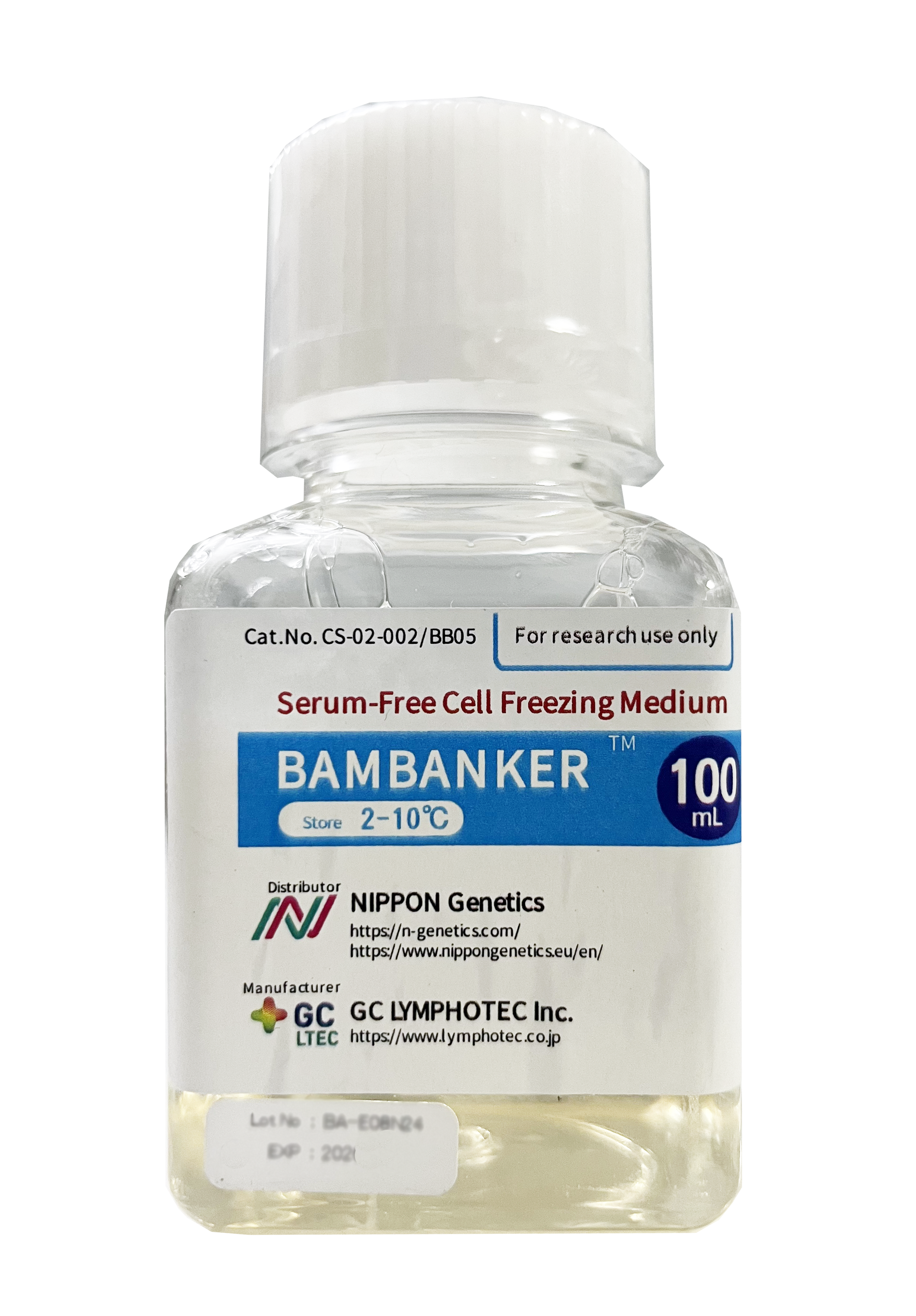 Bambanker?無血清細胞凍存液現貨促銷100ml特價950元